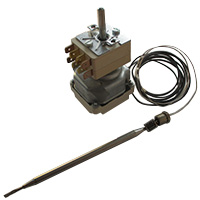THERMOSTAT 0-180°C THREEPHASE - SENSOR Ø 6X130 mm CAPILLARY 1800mm