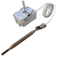 TERMOSTATO 60-190 °C SENSORE Ø=6X80mm CAPILLARE 600mm PREMISTOPPA 9X1