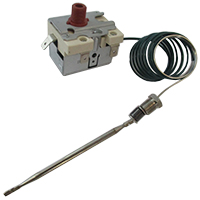 SAFETY THERMOSTAT 345° 230V SINGLE PHASE - SENSOR Ø4X91mm CAPILLARY 1150mm