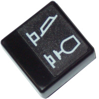 "BLACK PUSH-BUTTON Q7 WITH SYMBOL ""TIMES"""