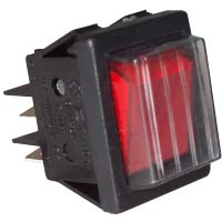 RED BUTTON WITH COVER