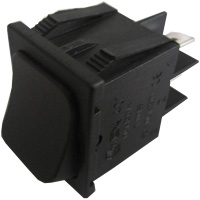 BLACK PUSH-BUTTON 1 POLE