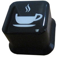 BUTTON WITH CUP SYMBOL