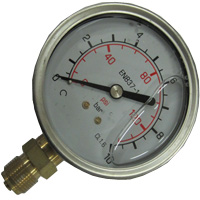 MANOMETRO RADIALE D.80 A GLIC.