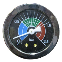 GEMM BOILER PRESSURE GAUGE - 0: 3 D.50mm 1/8 "