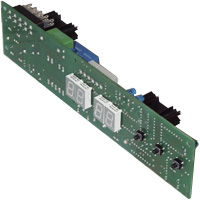 P.C. BOARD DISPLAY 1-2-3' SOFT-START=ON 230V