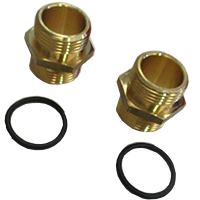 COPPIA NIPPLI OTTONE 1" CON ORING (DOSAPROP)