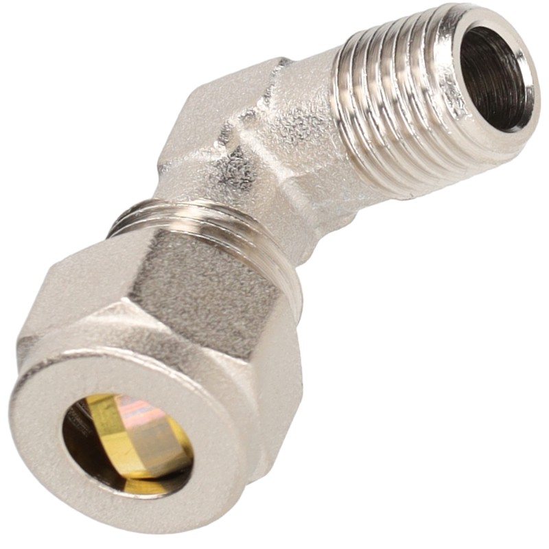 NICKEL BRASS CONNECTOR L W/OGIVE 10X1/4