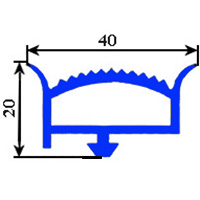 GASKET SNAP  20X40mm SOLDES AT METER YY25