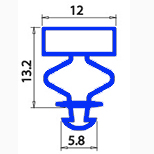 GASKET MAGNETIC SNAP BAR  2200mm YY1