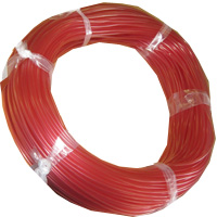 TUBO PVC 6X4 ROSSO TRASPARENTE