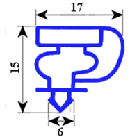 MAGNETIC SNAP IN GASKET 705X735MM XX8 O.D.