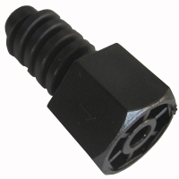 PIEDINO REGOLABILE IN PLASTICA NERO ALTO