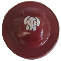 RED KNOB P 6X4.6 A 0° RAL3000