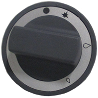 KNOB D72 Ø8 GAS TAP GREY