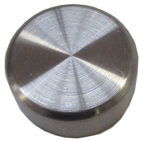 COMPLETE STAINLESS STEEL KNOB D.44, SATIN FINISH