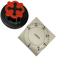 THERMOSTAT FRY TOP/OVEN KNOB COMPLETE