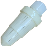 Brine suction diffuser filter for 3/8""-OD" hose