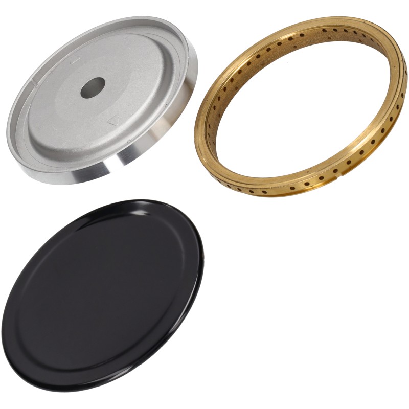FLAME SPREADER, BURNER AND COVER FOR GAS CREPIERES FABA