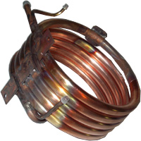 CONDENSATORE AD ACQUA 5 SPIRE D.210