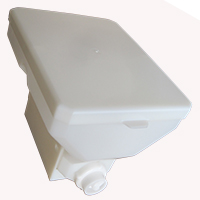 CONTAINER FOR DUST - SYMMETRIC WITH COVER