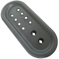 CONTROL PANEL 62P/S ABS GREY
