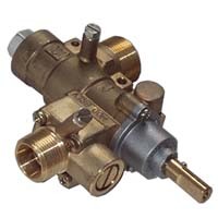 VALVED GAS COCK 23S VERTICAL FLANGE 9X1