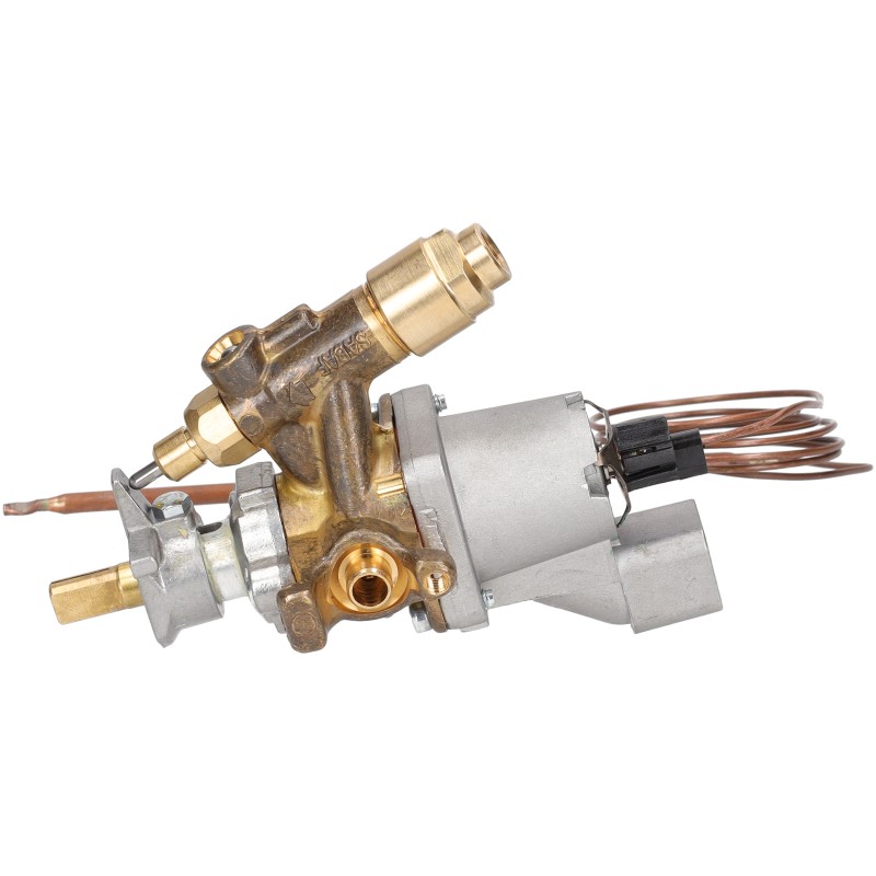 THERMOSTATED GAS COCK FOR CREPIERES