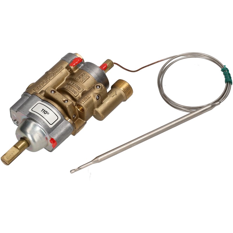 THERMOSTATED GAS TAP PEL24ST 55-110°C 9X1