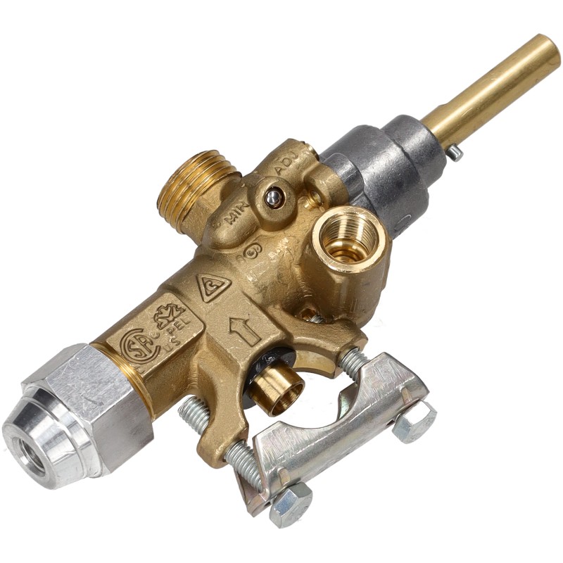 VALVED GAS TAP 21S WITH BRIDLE