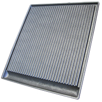 PLATE GRILL STRIPED 350X400X30 MM