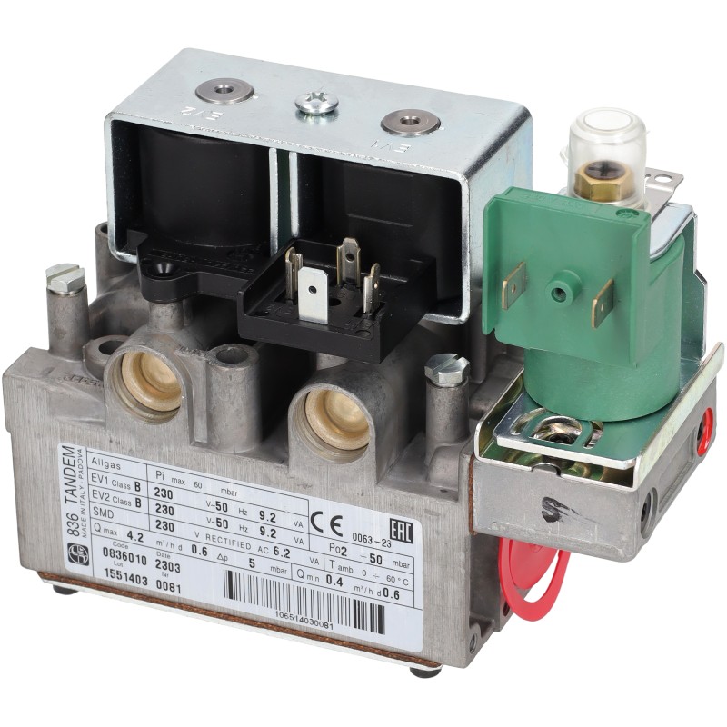 VALVE 832 TANDEM  240V 50HZ RP no pilot