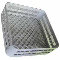 BASKET FOR GLASSES 370X370 MM PLASTIC