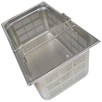 PERFORATED STAINLESS STEEL BASKET GN 1/1