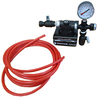 WATER-SOFTNER HEAD WITH TAPS AND MANOMETER