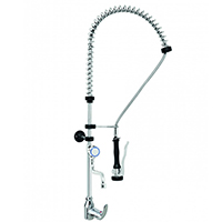 ONE  HOLE UNIT MIXER WITH MIXER, SWINGING SPOUT IN THE MIDDLE OF THE TUBE AND SHOWER